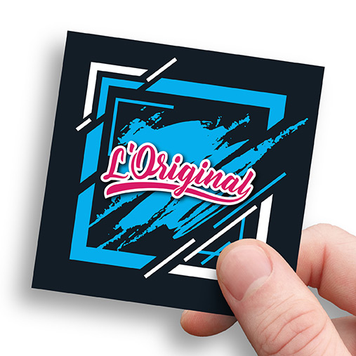 L'Original Stickers sur Mesure - Ultra-Brillant stickers carrés & rectangle photo n°1