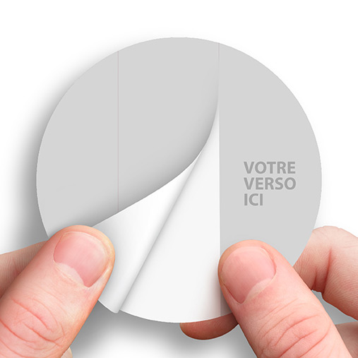 Impression autocollant papier rond - ovale