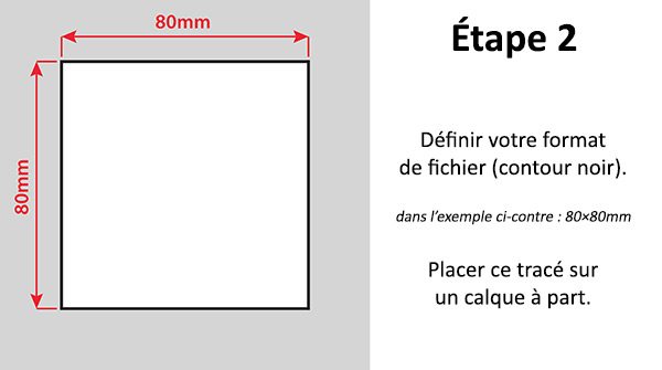 Tutoriel de préparation,  étape 2