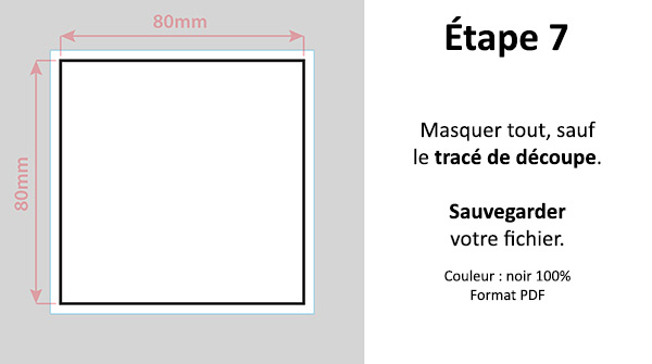 Tutoriel de préparation,  étape 7