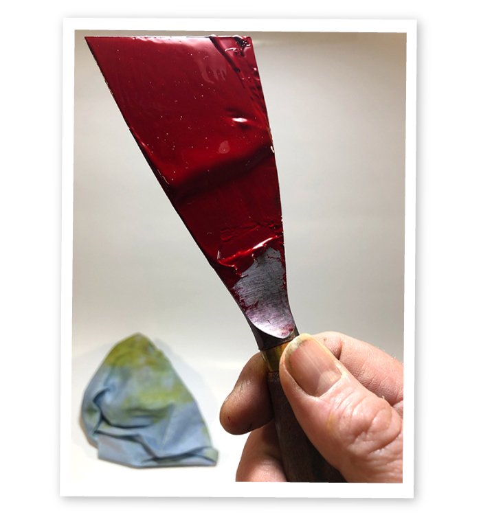 Spatule d'encre magenta