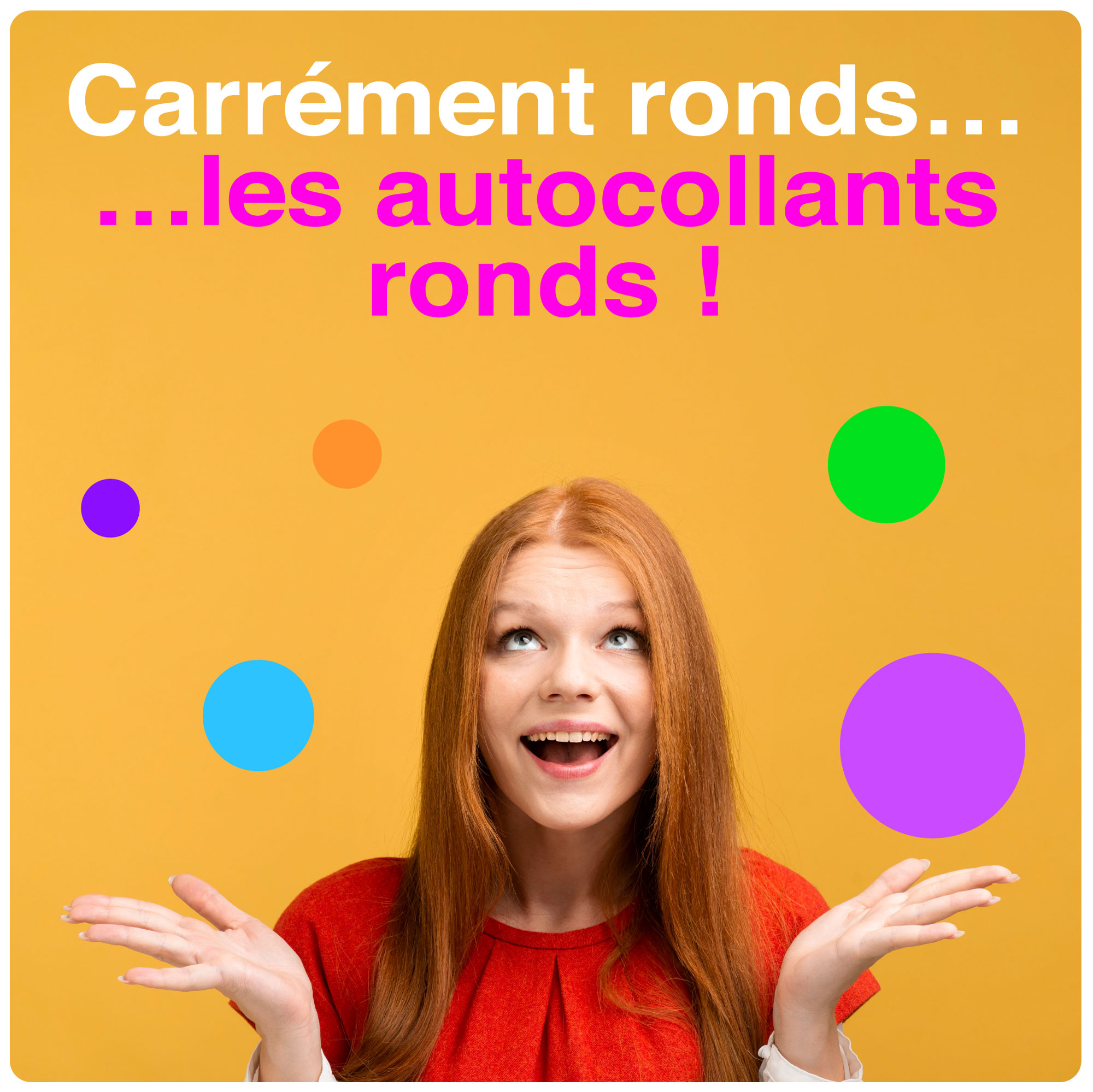 autocollants ronds